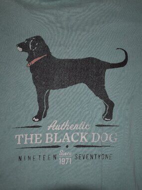 The Black Dog Unisex XXL Faded Green T Shirt - Classic Collection